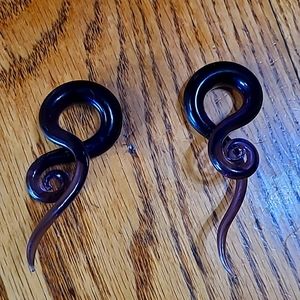 Glass Purple 00Gauge 10mm Tapers